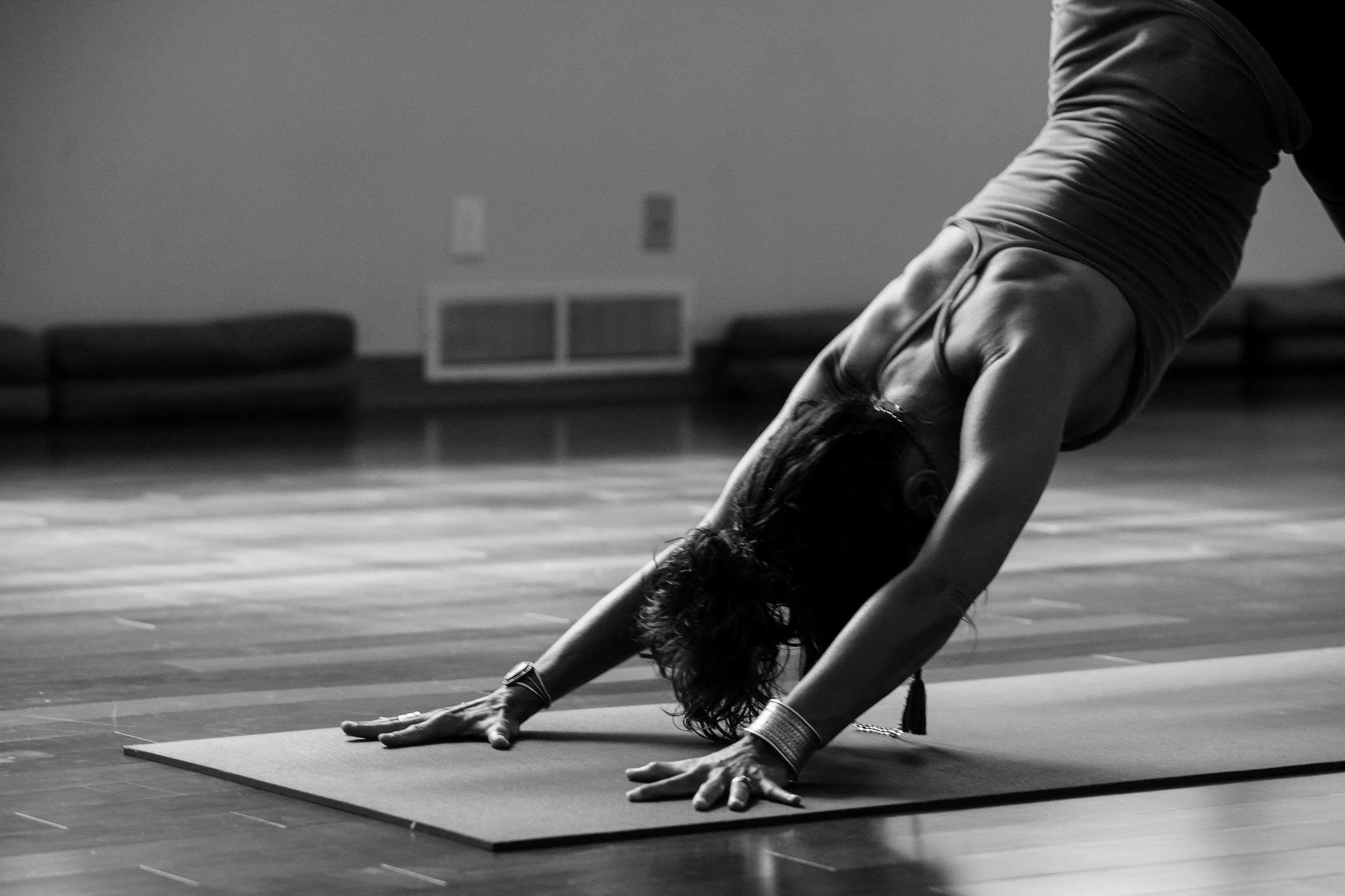 A beginner exploring yoga